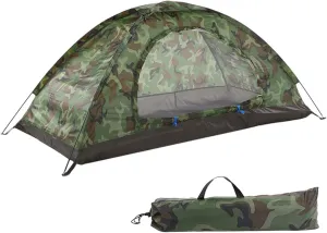 Ultralight Bivy Tent for 1/2 Person Waterproof Single Person Backpacking Tent for Camping Hiking Backpack Travel Outdoor Survival Gear