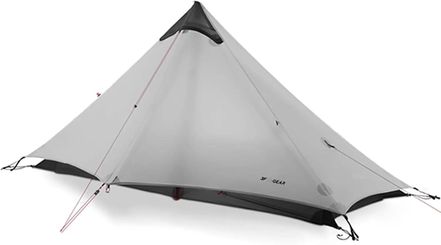 Ultralight Tent for Backpacking, LANSHAN 1 Trekking Pole Tent 1 Person 3/4 Season Lightweight Easy Set Up Double Layer Shelter Waterproof Tents for Camping Hiking Outdoor Mountaineering