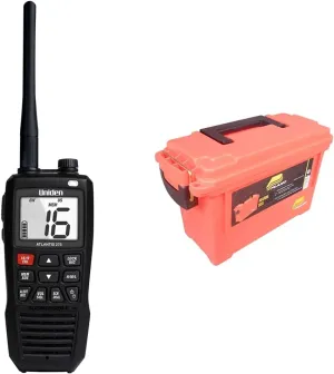Uniden Atlantis 275 Handheld Marine Radio   Plano 131252 Emergency Marine Box