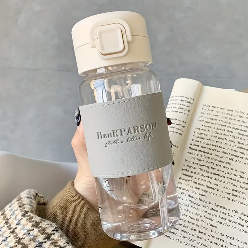 Unisex Outdoor Sports Water Bottle - Heat-Resistant with Straw, Perfect for All!