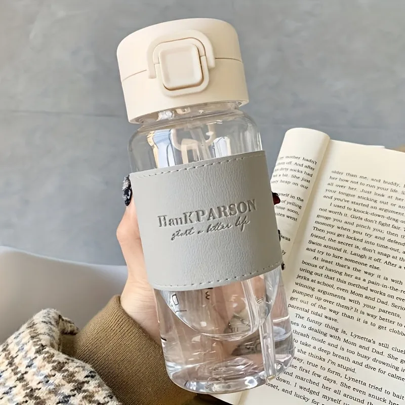 Unisex Outdoor Sports Water Bottle - Heat-Resistant with Straw, Perfect for All!