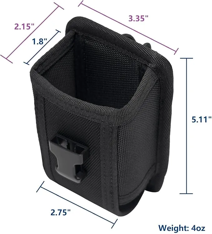 Universal Radio Holder Tactical Radio Pouch for Duty Belt Two Ways Radio Case Carrier Heavy Duty Walkie Talkies Nylon Holster Carry Bag for Police LE Security Safety Firefighter Rescue Outdoor