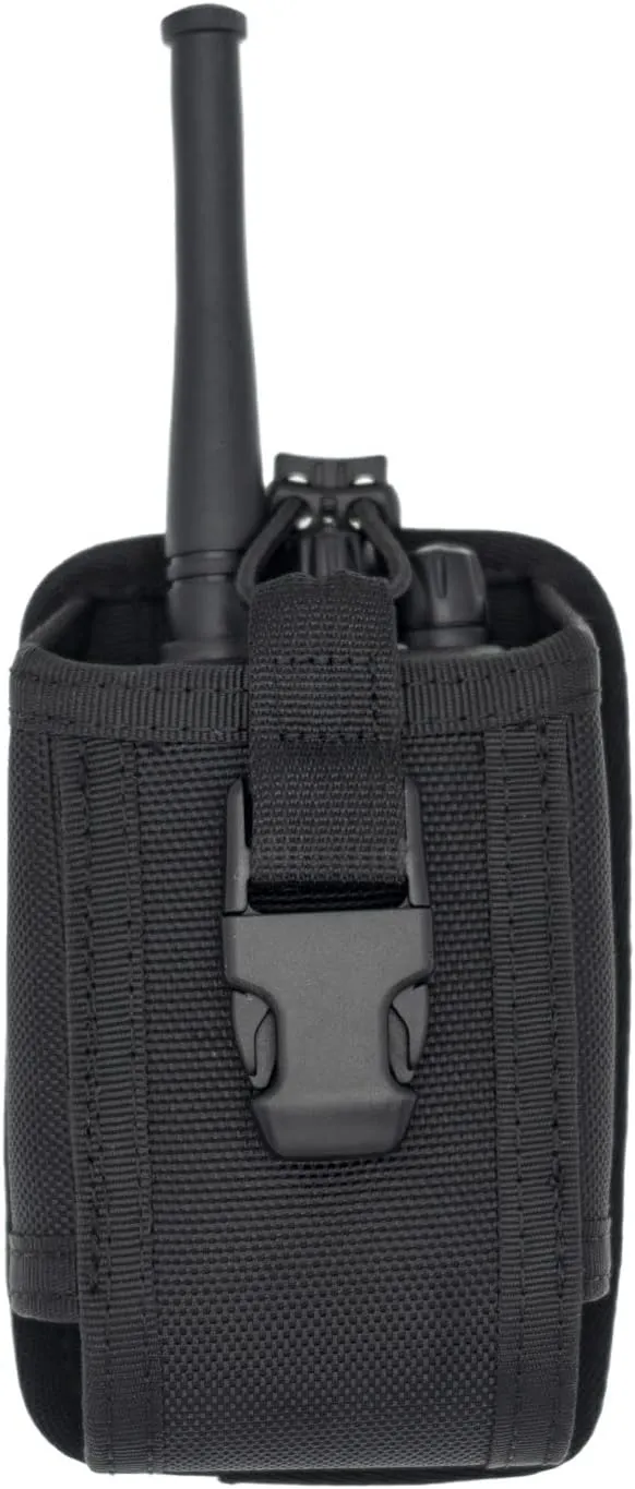 Universal Radio Holder Tactical Radio Pouch for Duty Belt Two Ways Radio Case Carrier Heavy Duty Walkie Talkies Nylon Holster Carry Bag for Police LE Security Safety Firefighter Rescue Outdoor