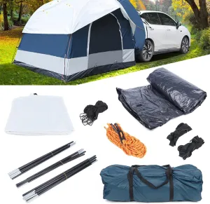 Universal SUV Camping Tent Waterproof Car Tent Large Space Up to 4 Person Sleeping Capacity Camping Accessories Easy Setup for Outdoors Backpacking Traveling Hiking