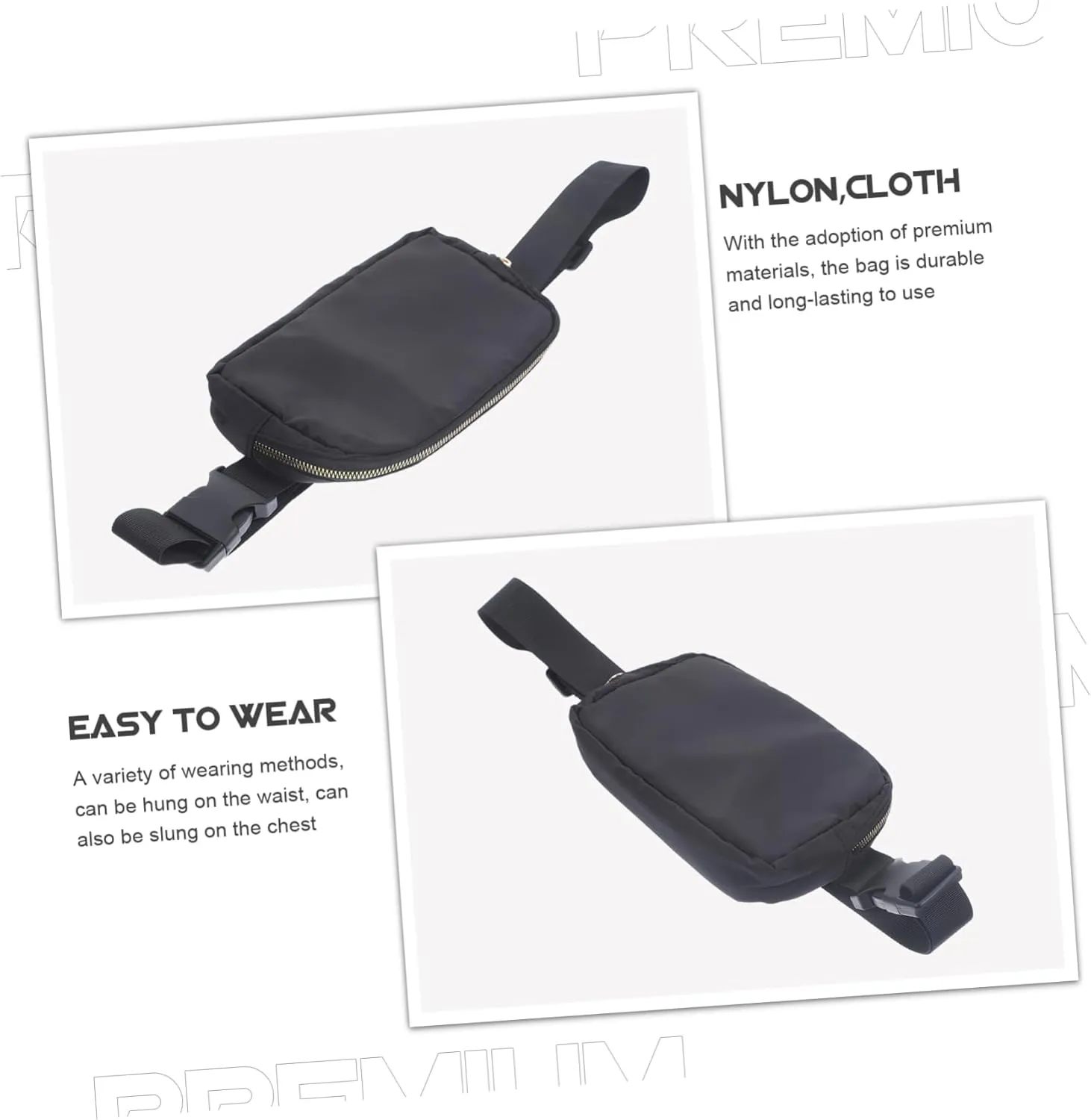 UPKOCH Trendy Belt Bag Women Fashion Fanny Pack Waist Pack for Hiking Running Travel