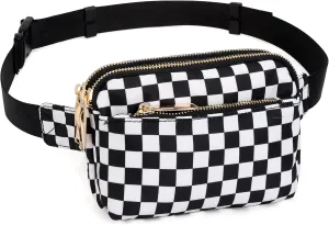 UTO Fanny Pack for Women Crossbody Trendy Fashion Belt Purse Chest Waist Hip Bumbag for Outdoor Shopping Travel Hiking