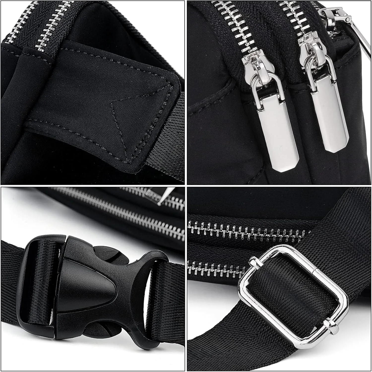 UTO Fanny Pack for Women Crossbody Trendy Fashion Belt Purse Chest Waist Hip Bumbag for Outdoor Shopping Travel Hiking