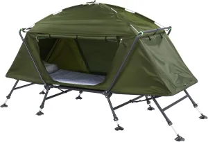 Vasitelan Foldable Camping Cot with Tent, Elevated Camping Bed Tent for Outdoor Hiking, Picnic, Travel