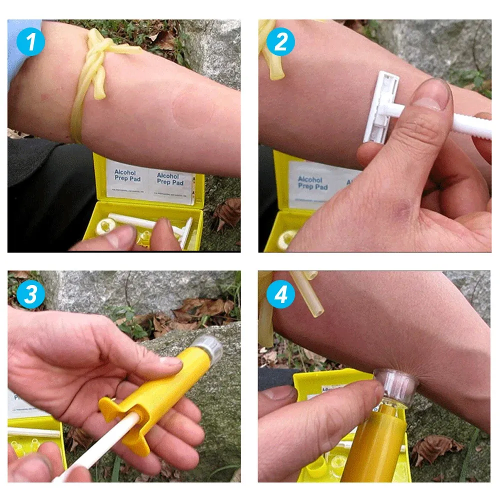 Venom Extractor Pump Kit - Essential First Aid Gear for Outdoor Survival