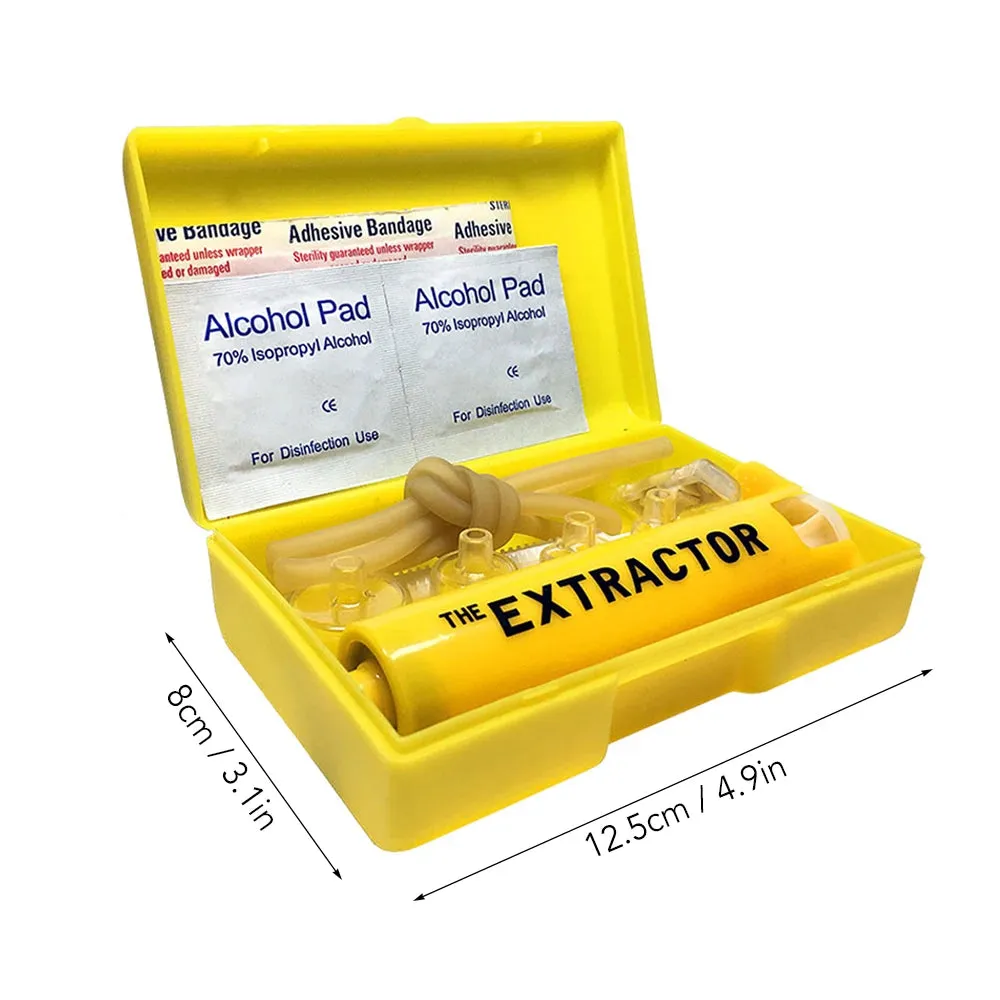 Venom Extractor Pump Kit - Essential First Aid Gear for Outdoor Survival