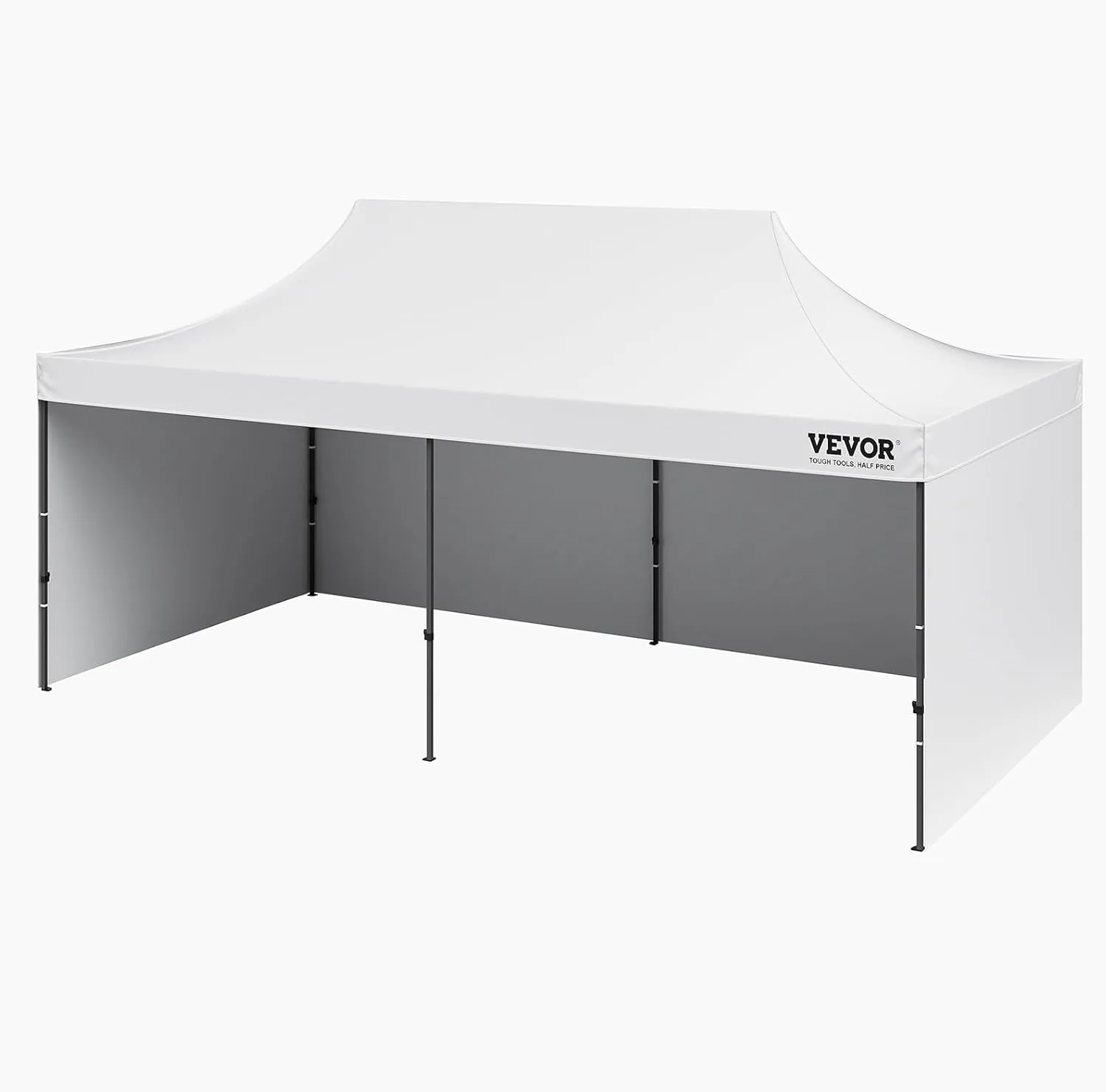 VEVOR 10x20 FT Pop up Canopy with Removable Sidewalls, Instant Canopies Portable Gazebo & Wheeled Bag, UV Resistant Waterproof, Enclosed Canopy Tent for Outdoor Events, Patio, Backyard, Party, Parking