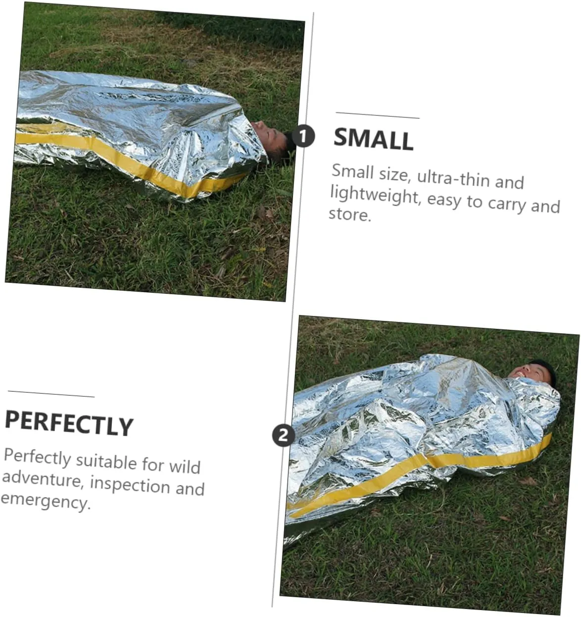 VICASKY First Aid Camping Bag Waterproof Fleece Winter Adults Camping Liners Warm Lightweight Sleeping Cover