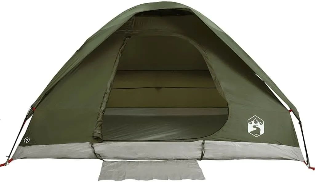 vidaXL Family Tent Dome Camping Shelter Utility Tent Blackout Fabric Waterproof