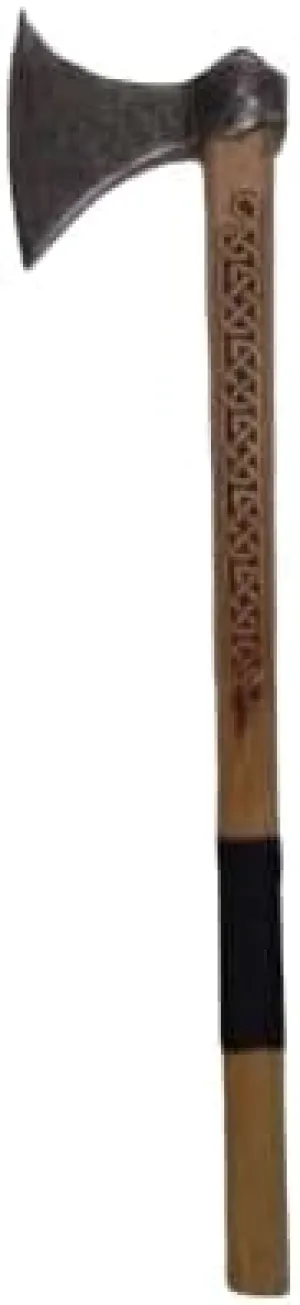 Viking Axe Forged Camping Axe with Wood Shaft, High Carbon Steel EN 45 Sharp Blade Viking Bearded Nordic,Handmade Camping Axe Hatchet-Norse Axe, Tomahawk Vikings Bearded Axe A23 AZHAN STEEL CRAFT