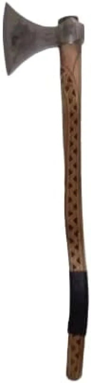Viking Axe Forged Camping Axe with Wood Shaft, High Carbon Steel EN 45 Sharp Blade Viking Bearded Nordic,Handmade Camping Axe Hatchet-Norse Axe, Tomahawk Vikings Bearded Axe A26 AZHAN STEEL CRAFT