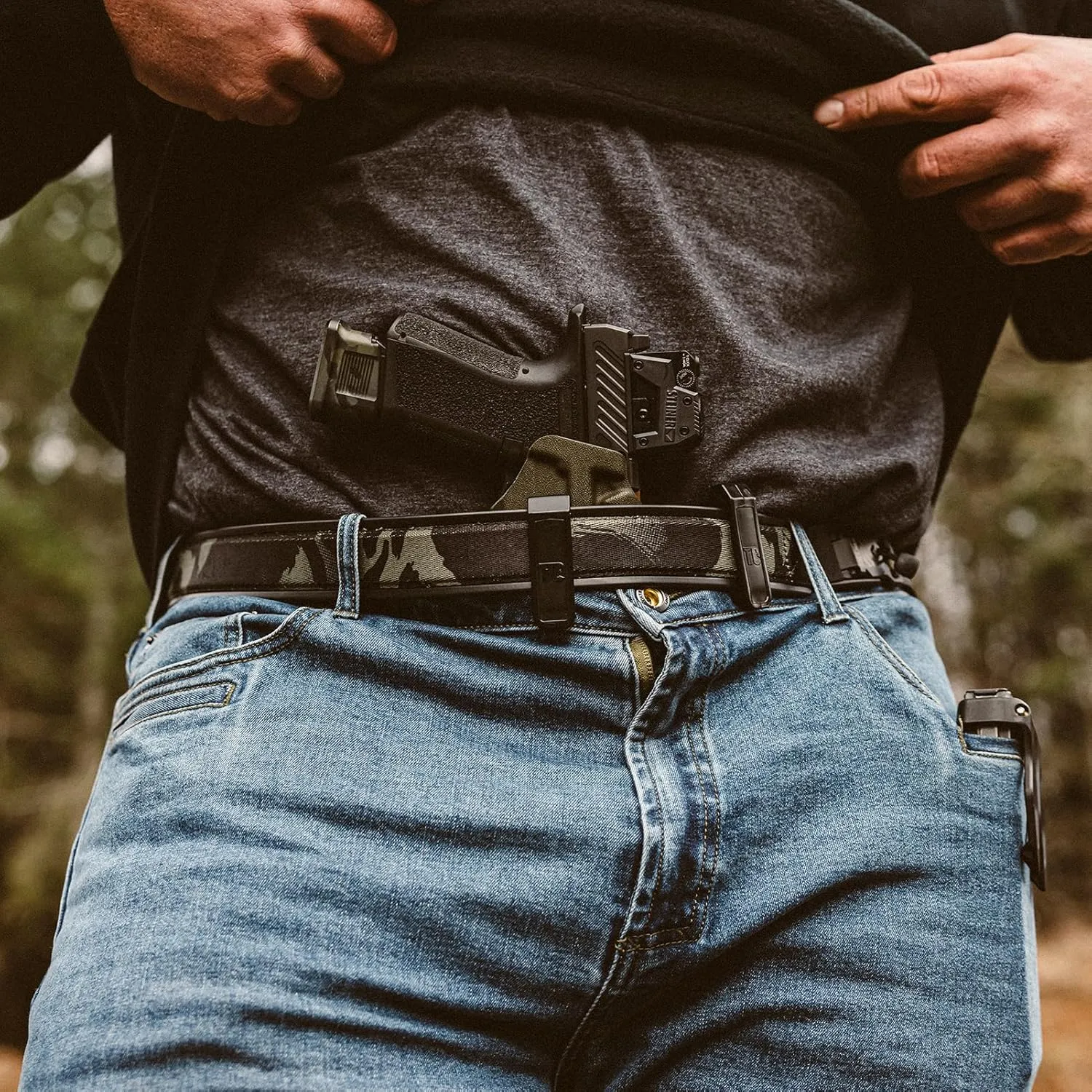 VIKTOS Men's Counteract CCW Durable Magnetic V-Buckle Adjustable EDC & Concealed Carry Hunting Shooting Gun Holster Belt