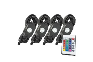 Vision X LED Rock Light System: (9W / 6 Pod Set / Amber)
