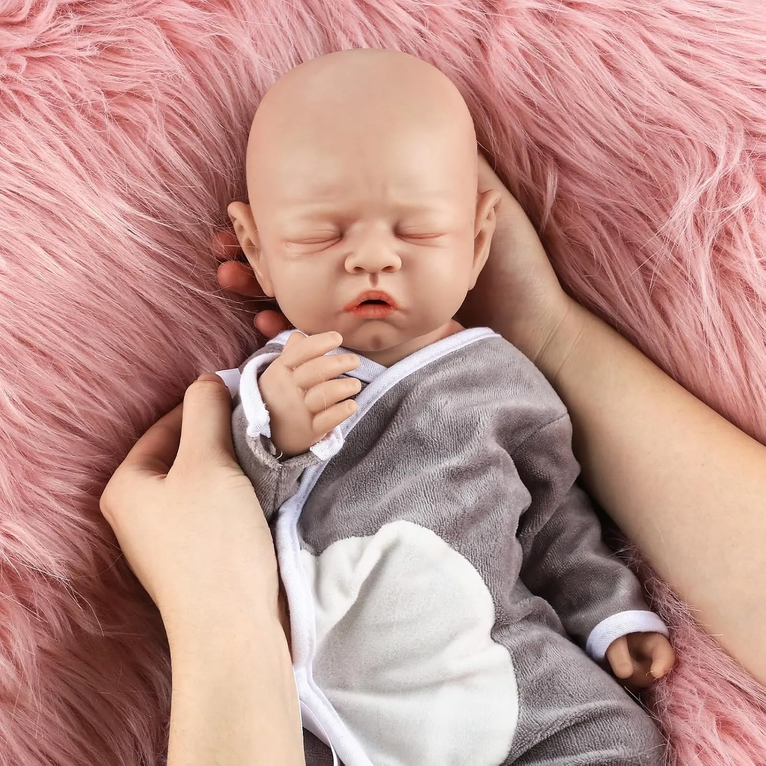 Vollence 18 inch Soft Silicone Dolls - Perfect for Collectors & Baby Gifts. Not Vinyl Dolls. Also Ideal for Children's Christmas & Birthday Gifts - Boy