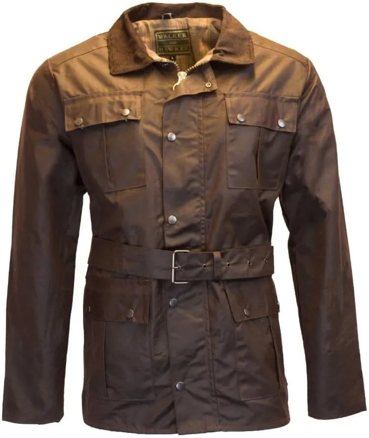 Walker and Hawkes - Men's Wax Grafton Motorcycle Jacket