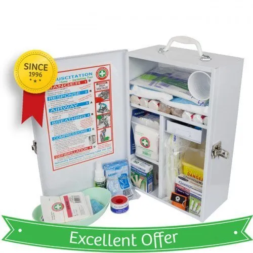 Wall-Mount Food Industry Compliant First Aid Kit (Large)