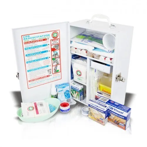 Wall-Mount Food Industry Compliant First Aid Kit (Large)