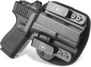 WARRIORLAND Hybrid Kydex & Nylon Holster, Optional for Glock 17/19/19X/ 43/43X/45, Taurus G2C /G3C, Sig P320 / P365/P365X/P365XL, 1911 5" (No Rail) and More, Optics Cut & Open Muzzle, Concealed Carry