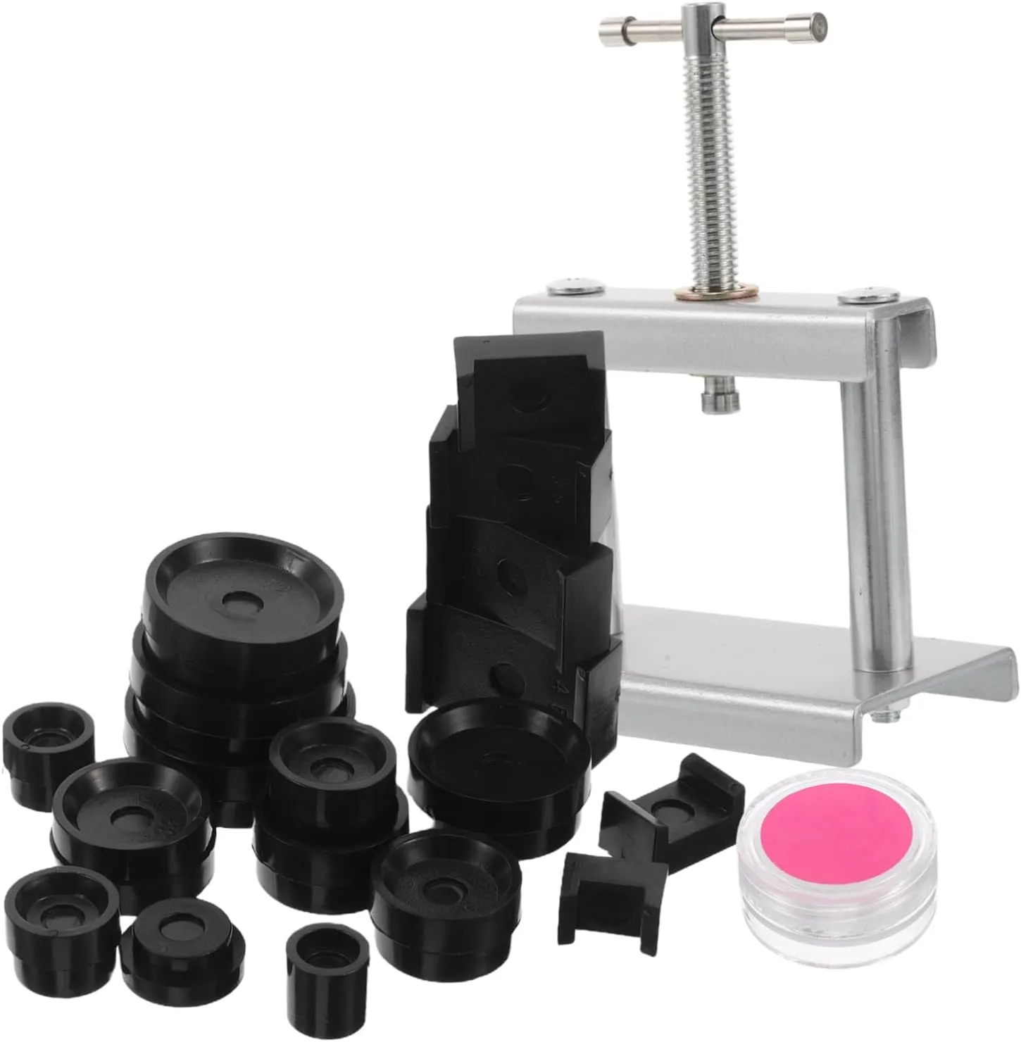 Watch Back Case Closer Tool for Quartz Mechanical Watches with Molds Grease for Battery Replacement