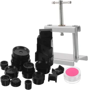 Watch Back Case Closer Tool for Quartz Mechanical Watches with Molds Grease for Battery Replacement