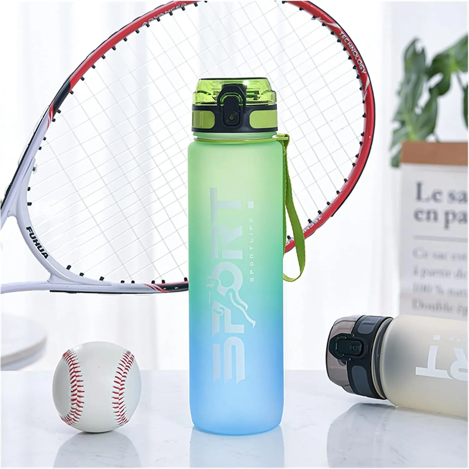 Water Bottle 1L Sport Bottle Water Cup Bottle Outdoor Travel Portable Leak Proof Drink Glass Home Plastic Fitness Glass No BPA water bottle