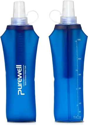 Water Bottle Filter Container BPA Free Outdoor Filtered Water Bag for Sport Camping and Hiking