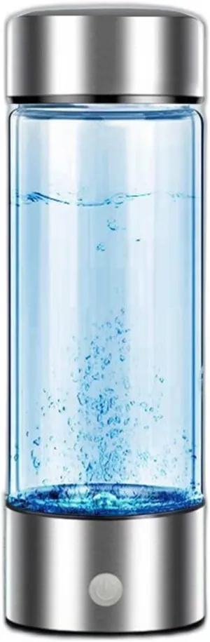 Water Purifiers, Hydrogen-Rich Water Bottle Hydrogen Alkaline Water Ionizer Generator Portable 3-Minute Make Hydrogen Content Up to 600-900 PPB USB Rechargeable Keep Body Hydrated 420Ml