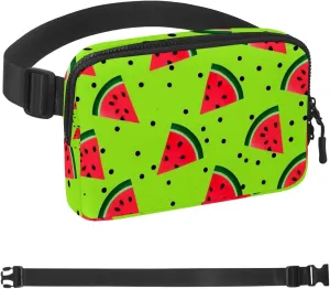 Watermelon Ice Cream-1783 Crossbody Fanny Pack for Men&Women,Belt Bag for Travel Casual Walking Running Hiking Cycling, 1.5x9.0x5.9in/4x23x15cm