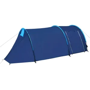 Waterproof Camping Tent 4 Persons Navy Blue/Light Blue - vidaXL