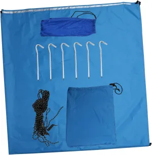 Waterproof Sun Protection Tent Camping Tarp Tent Tarp Hammock Rain Fly 6 Aluminum Ground Nails