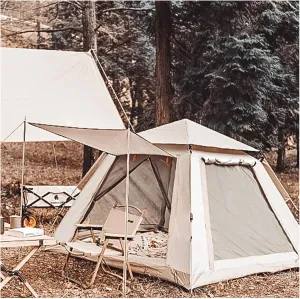 Waterproof Tent 4 People,Waterproof Pop Up Tents for Adults Advanced Stable Tipi Tent Camping for Family Camping,Hiking Party
