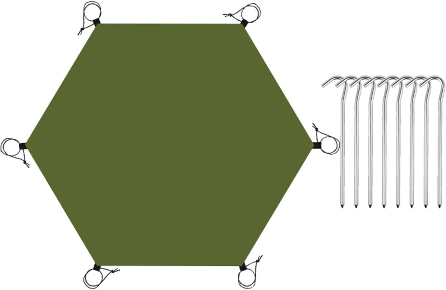 Waterproof Tent Footprint Tent Floor Mat Lightweight Multipurpose Camping Tarp Ground Sheet Mat for Backpacking Trips Outdoor