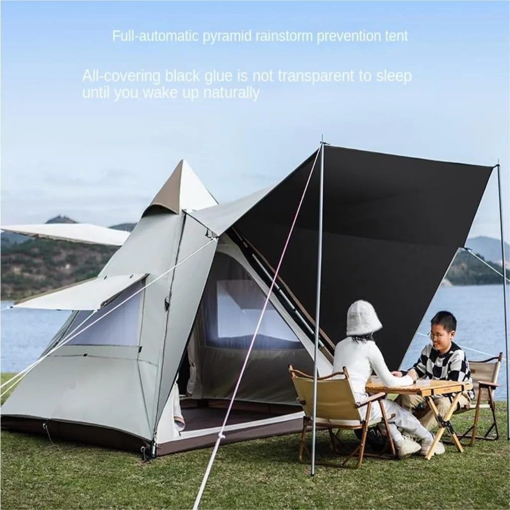 Weatherproof Tents Fully Automatic Double-Layer Tent Outdoor Portable Camping Thickened Rainproof Camping Equipment Tent Camping and Hiking Tents