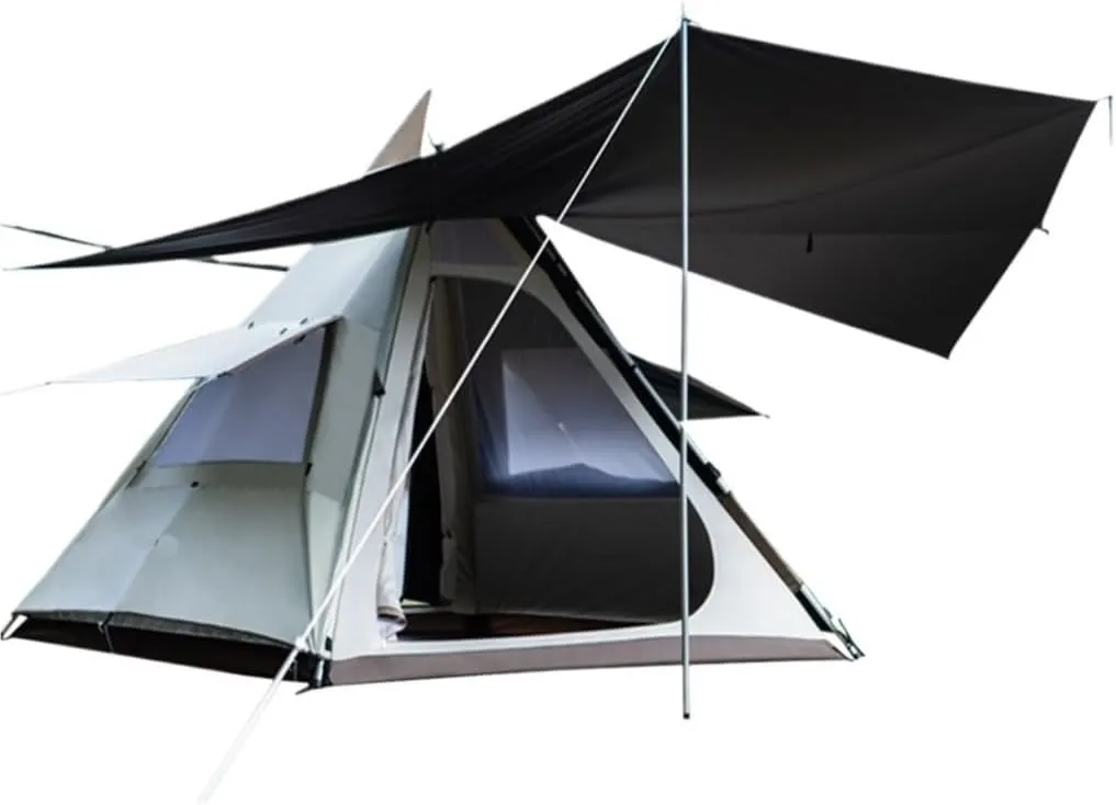 Weatherproof Tents Fully Automatic Double-Layer Tent Outdoor Portable Camping Thickened Rainproof Camping Equipment Tent Camping and Hiking Tents