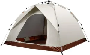 Weatherproof Tents Outdoor Camping Tent Semi-Automatic Outdoor Tent Installation-Free Portable Folding Double-Layer Camping Tent Camping and Hiking Tents