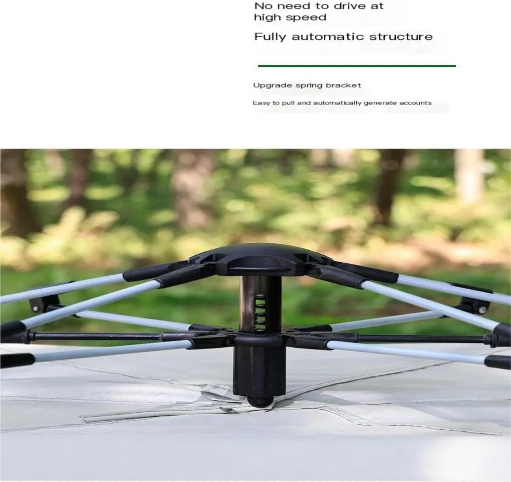 Weatherproof Tents Outdoor Camping Tent Semi-Automatic Outdoor Tent Installation-Free Portable Folding Double-Layer Camping Tent Camping and Hiking Tents