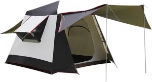 Weatherproof Tents Outdoor Fully Automatic Double-Layer Sunproof and Rainproof Aluminum Alloy Camping Tent Multi-Person Tent Camping and Hiking Tents