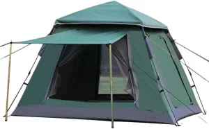 Weatherproof Tents Outdoor Spring-Type Automatic Quick-Open Tent 4-5 People Double-Layer Tent Outdoor Mountain Camping Tent Camping and Hiking Tents