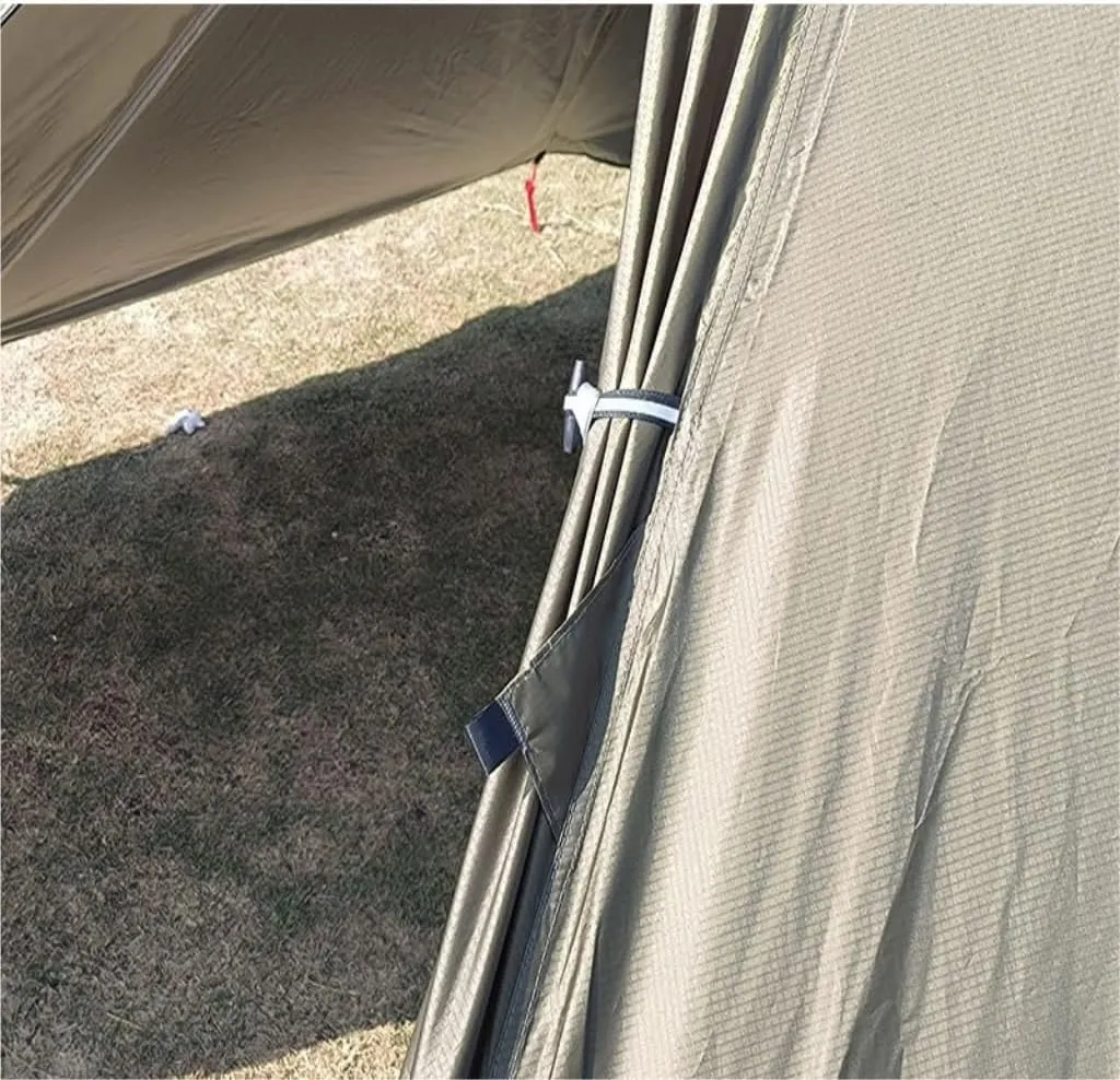 Weatherproof Tents Outdoor Waterproof Camping Double-Layer Tent Set Single Wood Stove Chimney Tent Camping Tent Camping and Hiking Tents