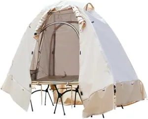 Weatherproof Tents Tent Outdoor Folding Aluminum Pole Double Layer Weatherproof Tent Camping Tent Beach Camping Windproof Tent Camping and Hiking Tents