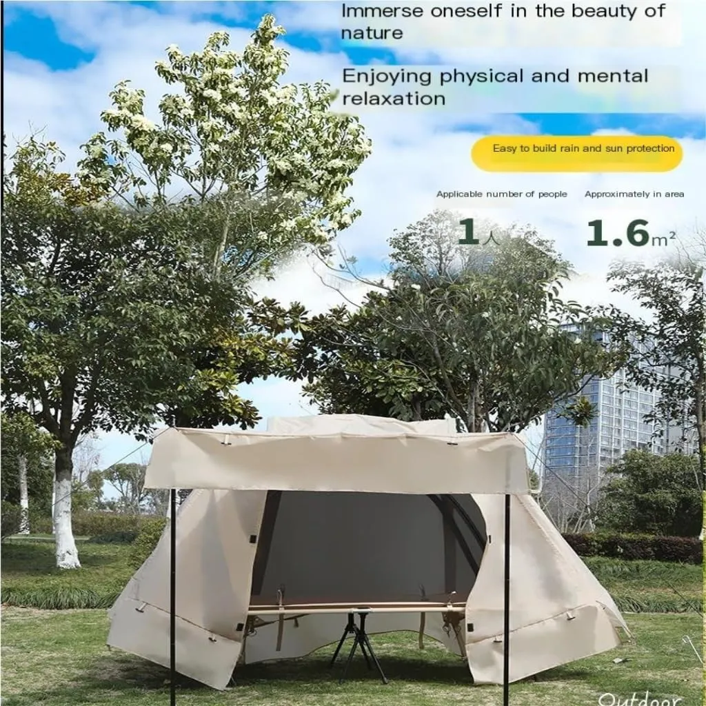 Weatherproof Tents Tent Outdoor Folding Aluminum Pole Double Layer Weatherproof Tent Camping Tent Beach Camping Windproof Tent Camping and Hiking Tents