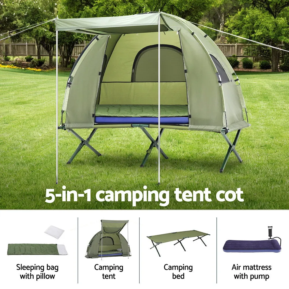 Weisshorn 5-in-1 Camping Tent Cot 1-person Air Mattress Camping Bed-SA_Metro