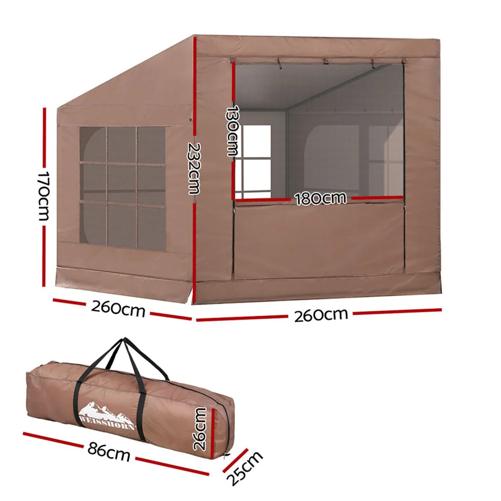 Weisshorn Camping Tent Car SUV Rear Side Canopy Portable Shelter Family Home 4WD-REMOTE