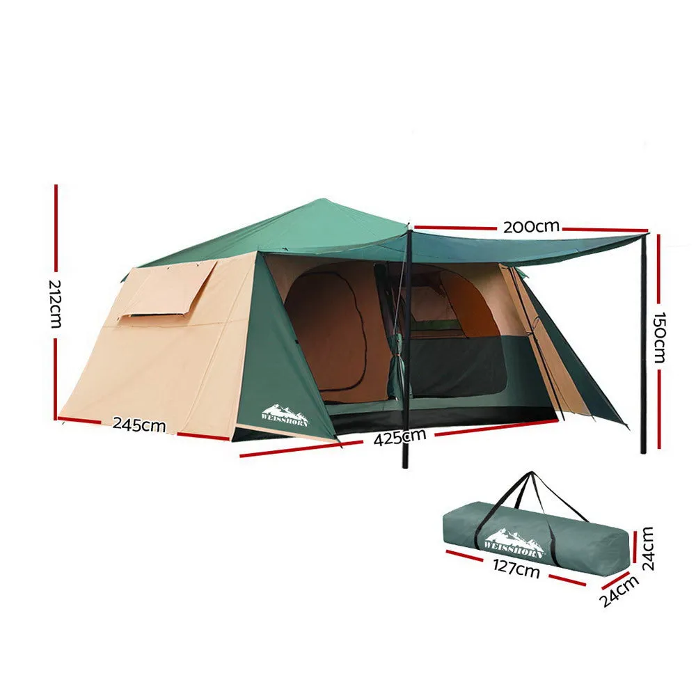 Weisshorn Instant Up Camping Tent 8 Person Pop up Tents Family Hiking Dome Camp-REMOTE