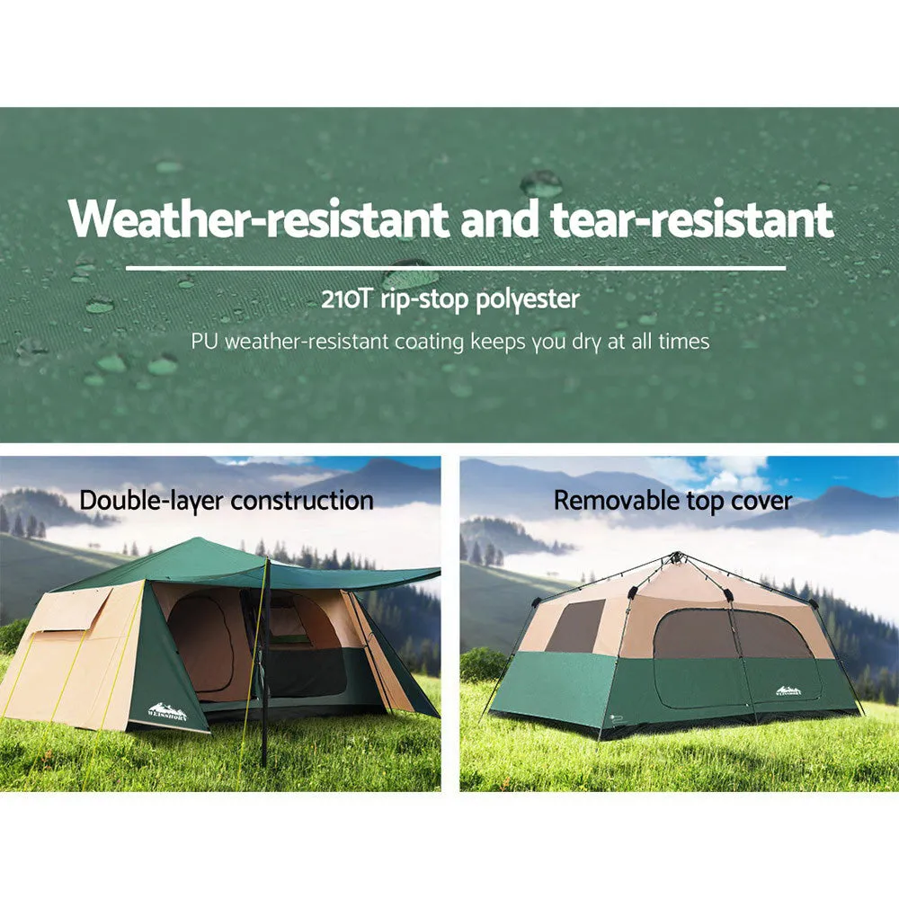 Weisshorn Instant Up Camping Tent 8 Person Pop up Tents Family Hiking Dome Camp-REMOTE
