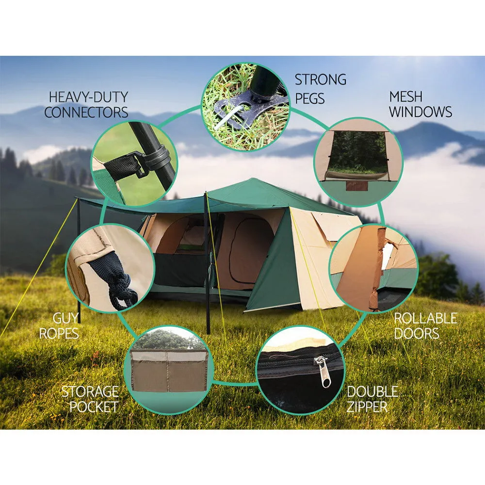 Weisshorn Instant Up Camping Tent 8 Person Pop up Tents Family Hiking Dome Camp-REMOTE